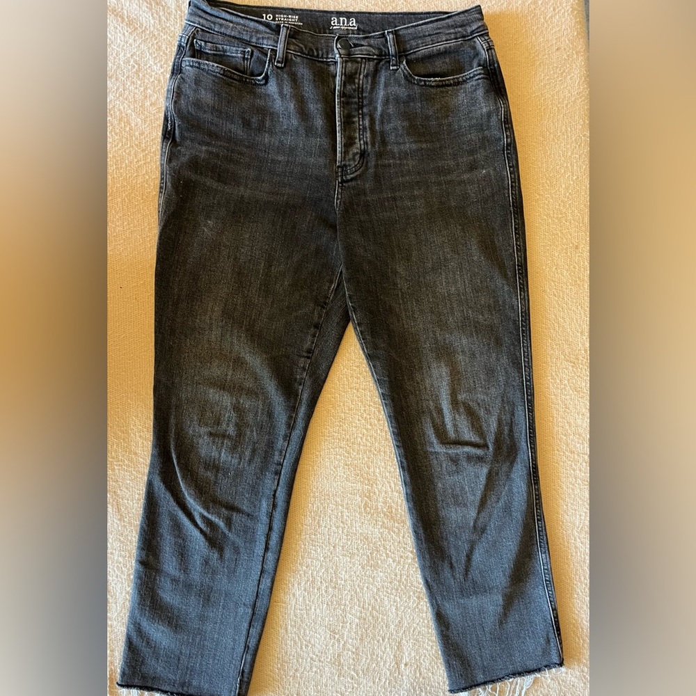 a.n.a High Rise Straight Jean - Picture 7 of 10